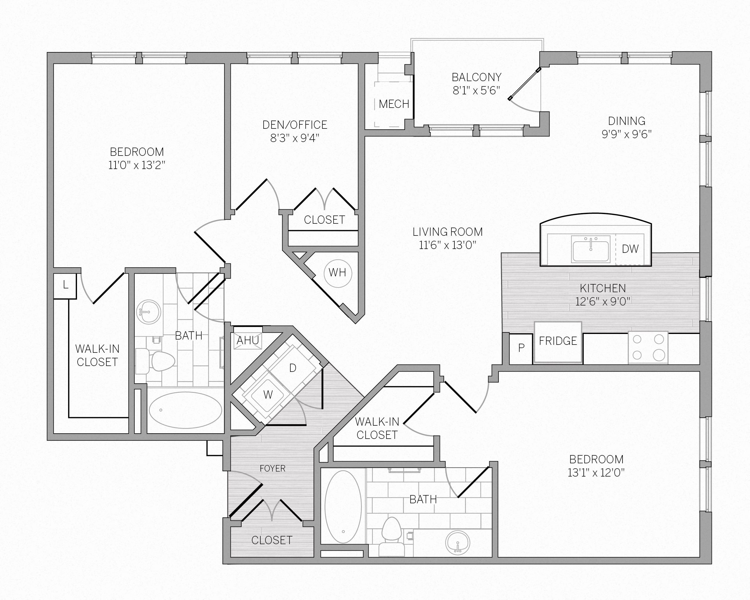 B1D Floor Plan 8