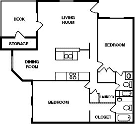 2 Bedroom Floor Plan 2 Bedroom Floor Plan 2