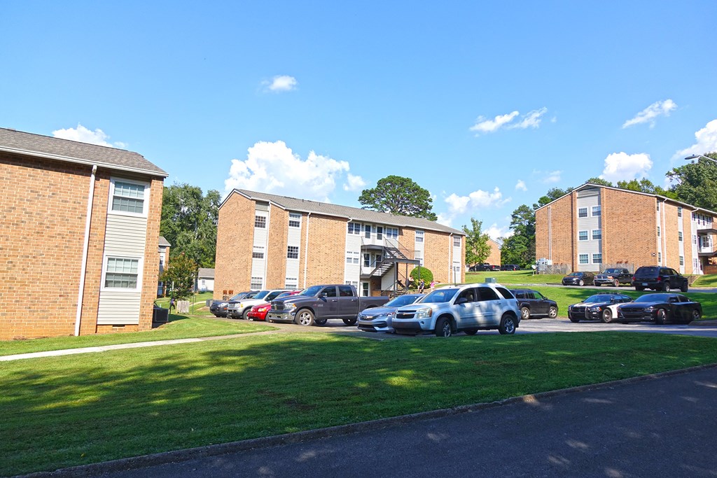 Reserved Parking Lot at Pine Forest Apartments, Cleveland