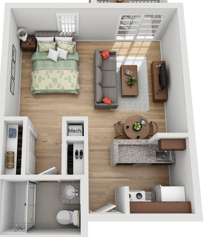 633 East 1st Street Studio-1 Bed Apartment for Rent - Photo Gallery 11