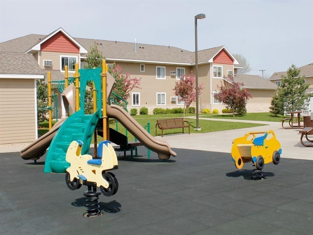 the playground at the apartments for rent