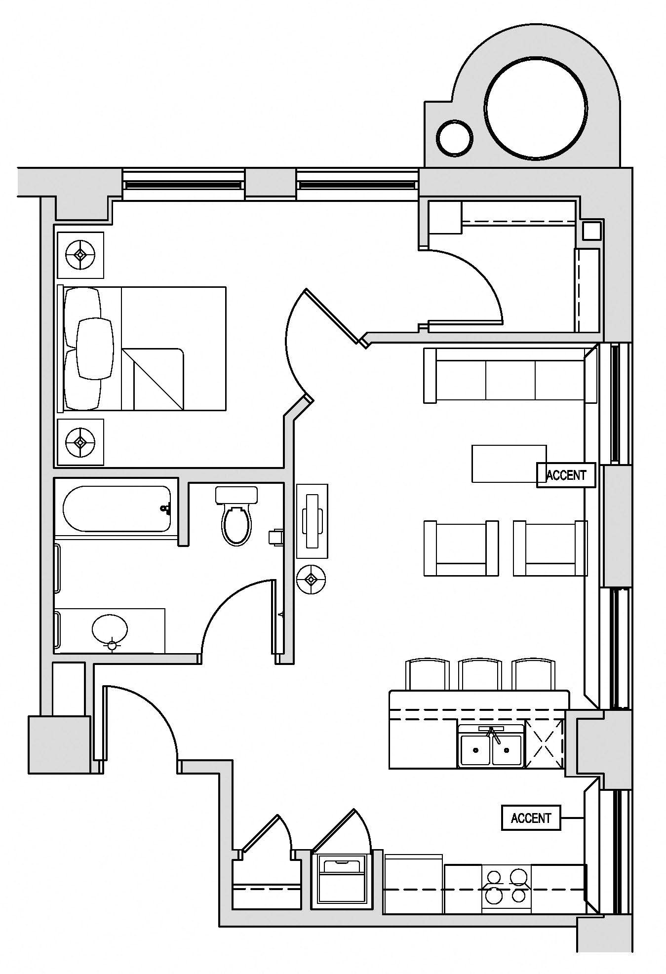 One Bedroom- A