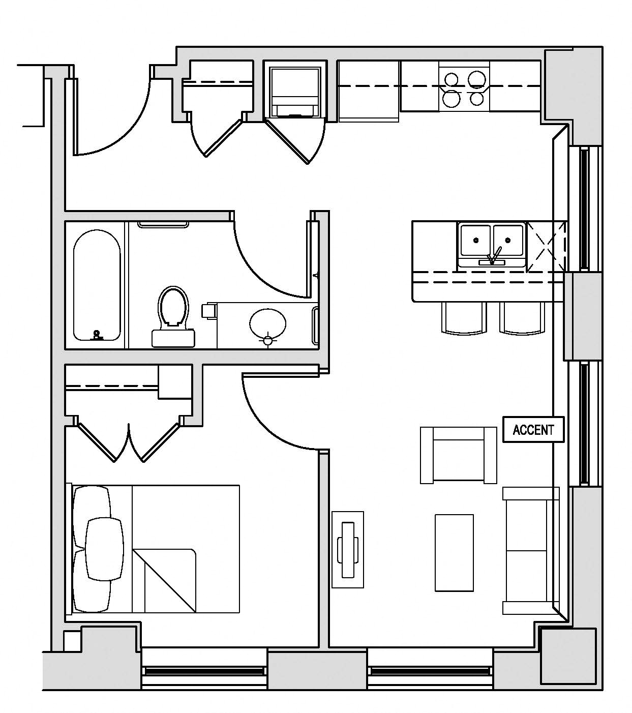 One Bedroom- B