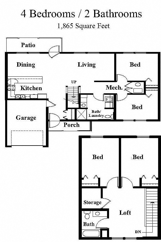 Four Bedroom Townhome