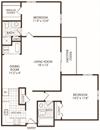 2 Bedroom/2 Bath (Price is Per Bed)