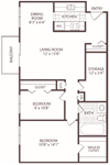 2 Bedroom - 1 Bath