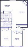 2 bed 1 bath Reno