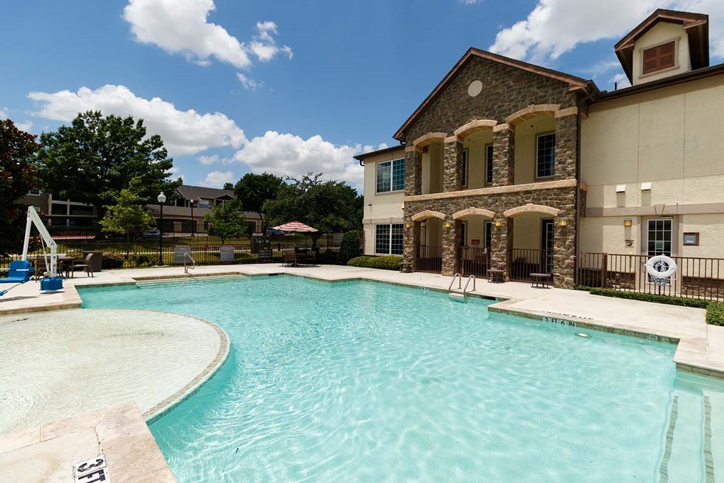 our apartments have a large pool for residents to enjoy