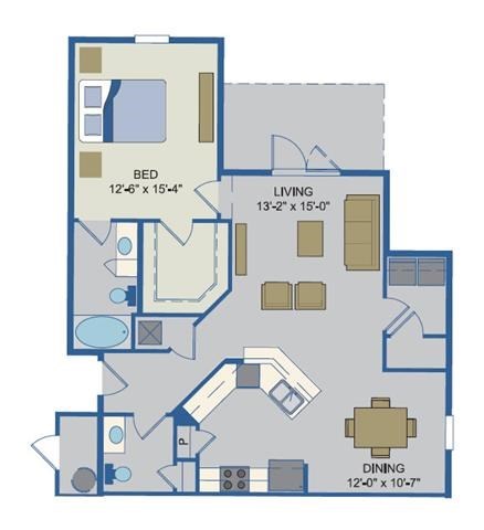 Galleria - Bimini Floor Plan at Cabana Club - Galleria Club, Jacksonville