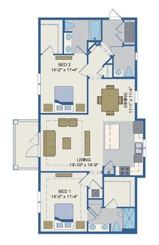 Galleria - Bungalow includes detached garage at Cabana Club - Galleria Club, Jacksonville, 32256