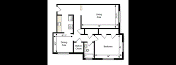 2 bedroom floorplan