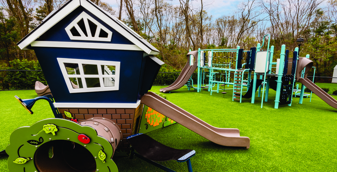 children's playground at Heatherwood House at Oakdale, Bohemia