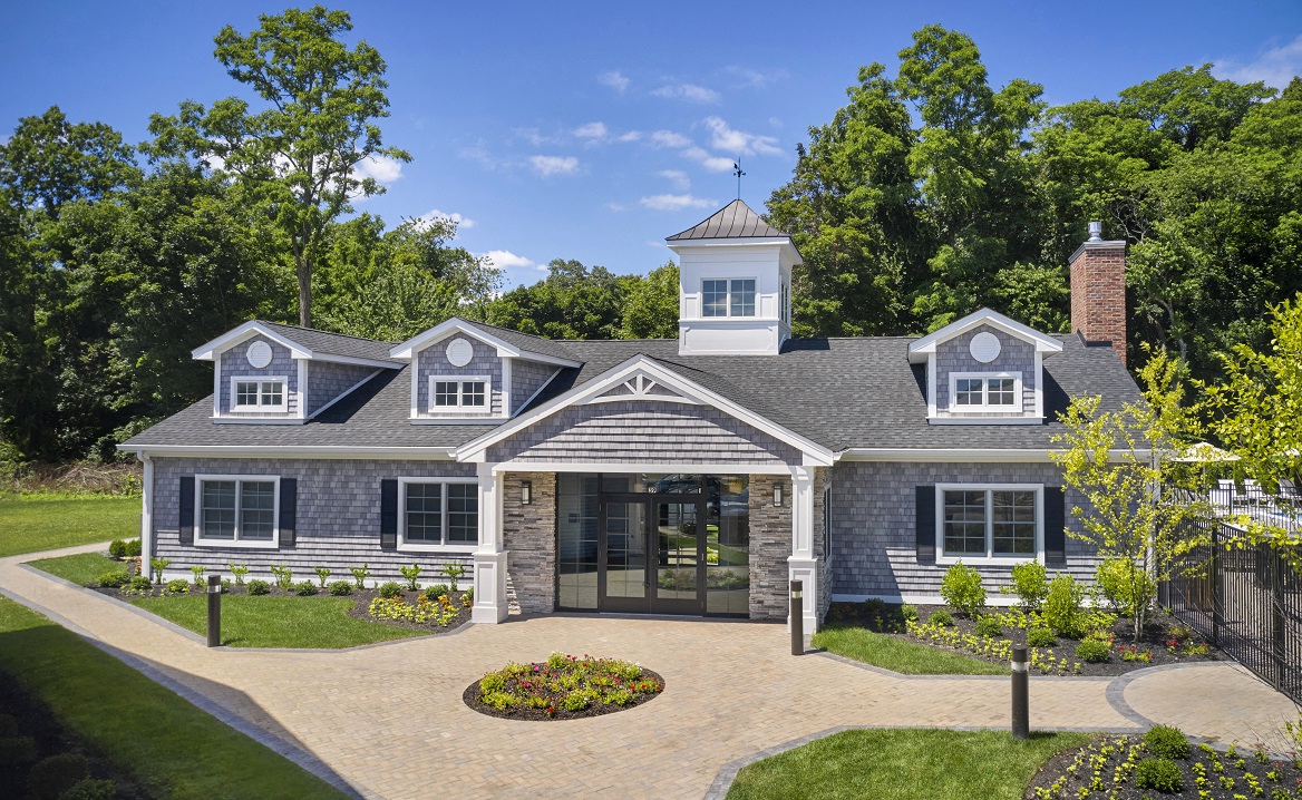 Elegant Exterior Clubhouse view at Heatherwood Port Jefferson