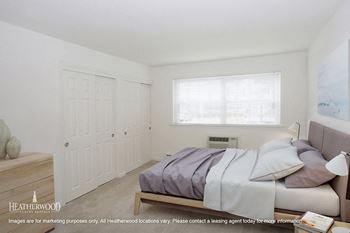 Beautiful Bright Bedroom With Wide Windows at Heatherwood House at Ronkonkoma, New York, 11779
