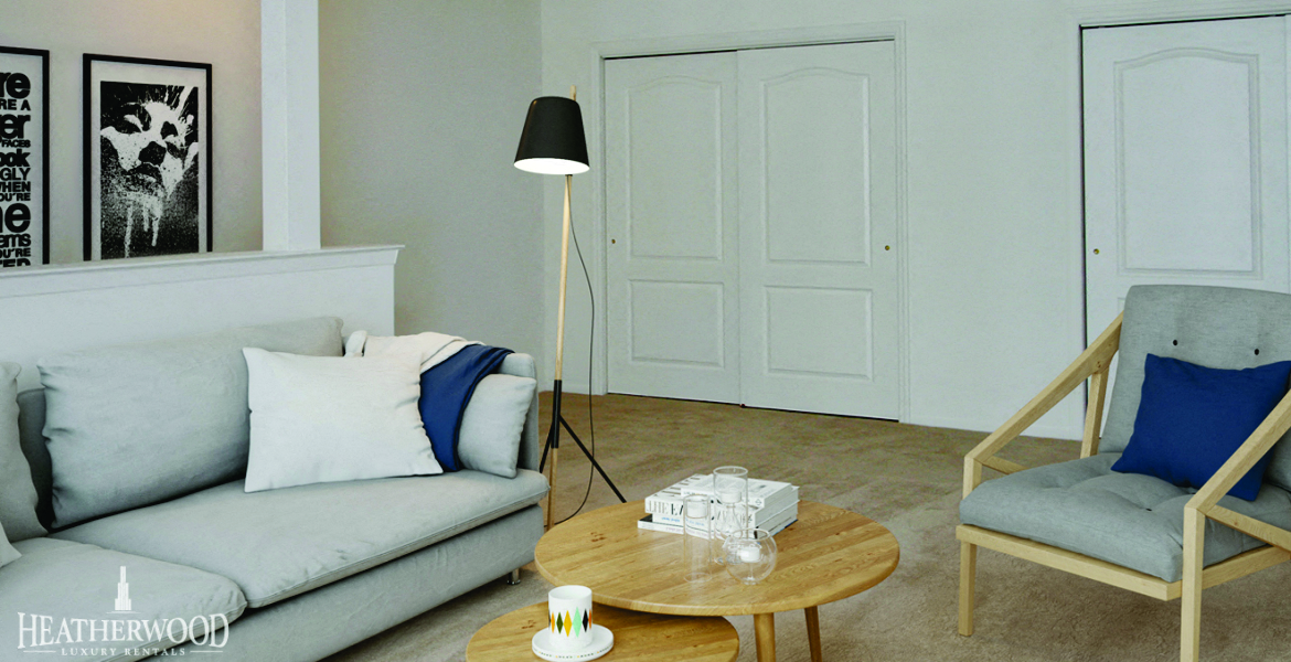 living room set with lamp and chair at Lakeside Village, East Patchogue, 11772