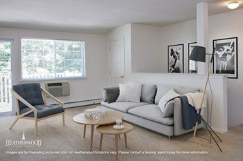 Modern Living Room at Lakeside Village, New York