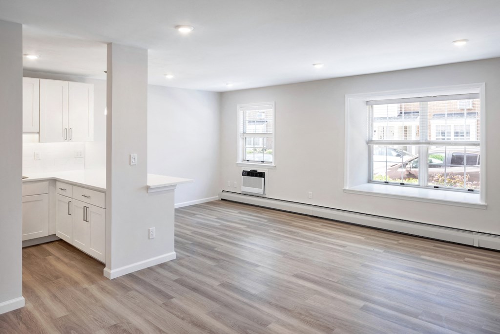 Wooden flooring Living room at Heritage Oyster Bay, East Norwich, NY