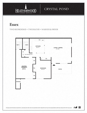 Essex  floor plan at Pine Hills South, Moriches