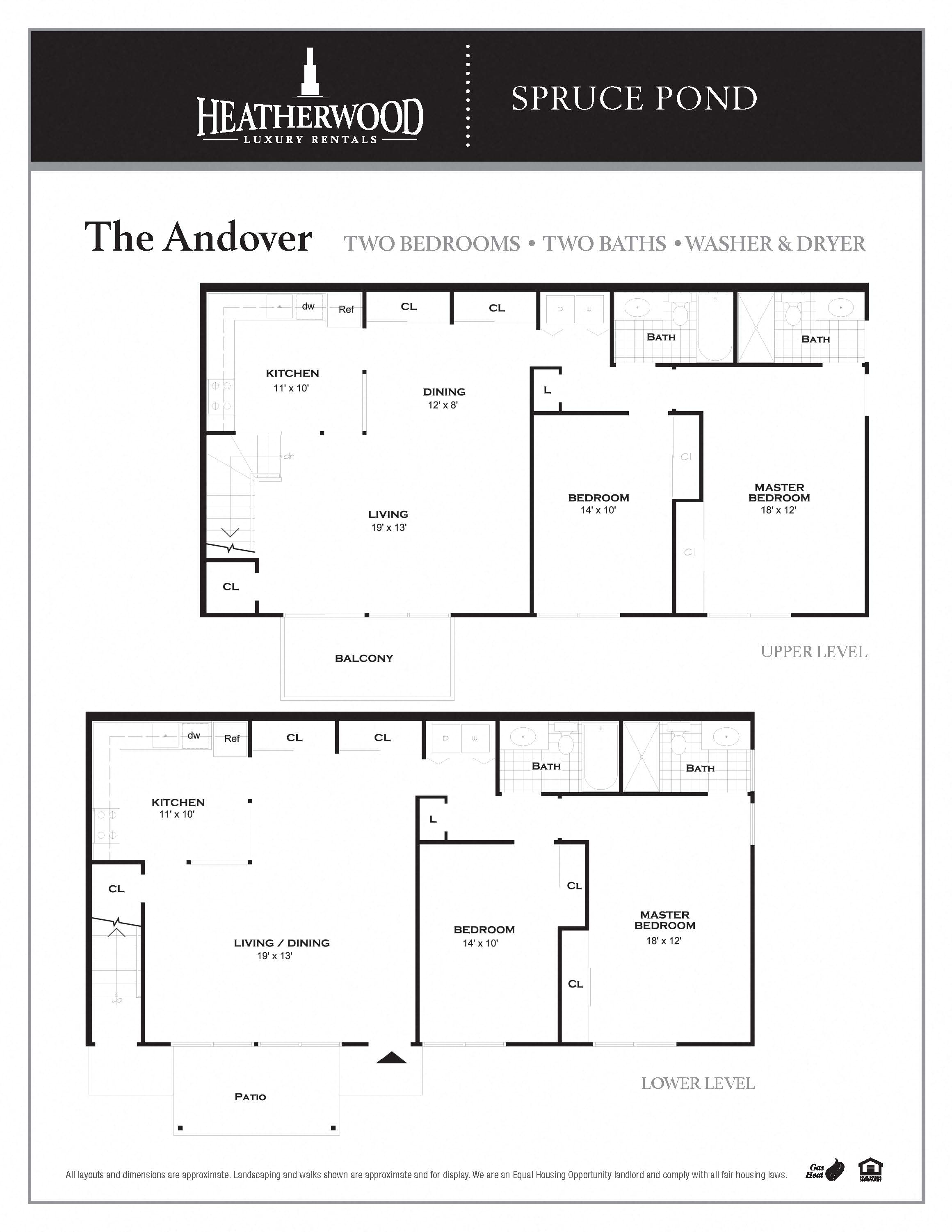 Upgraded 2 Bedroom Floorplan