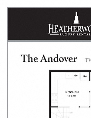 The Andover Floorplan The Andover Floorplan at Spruce Pond, Holbrook, NY