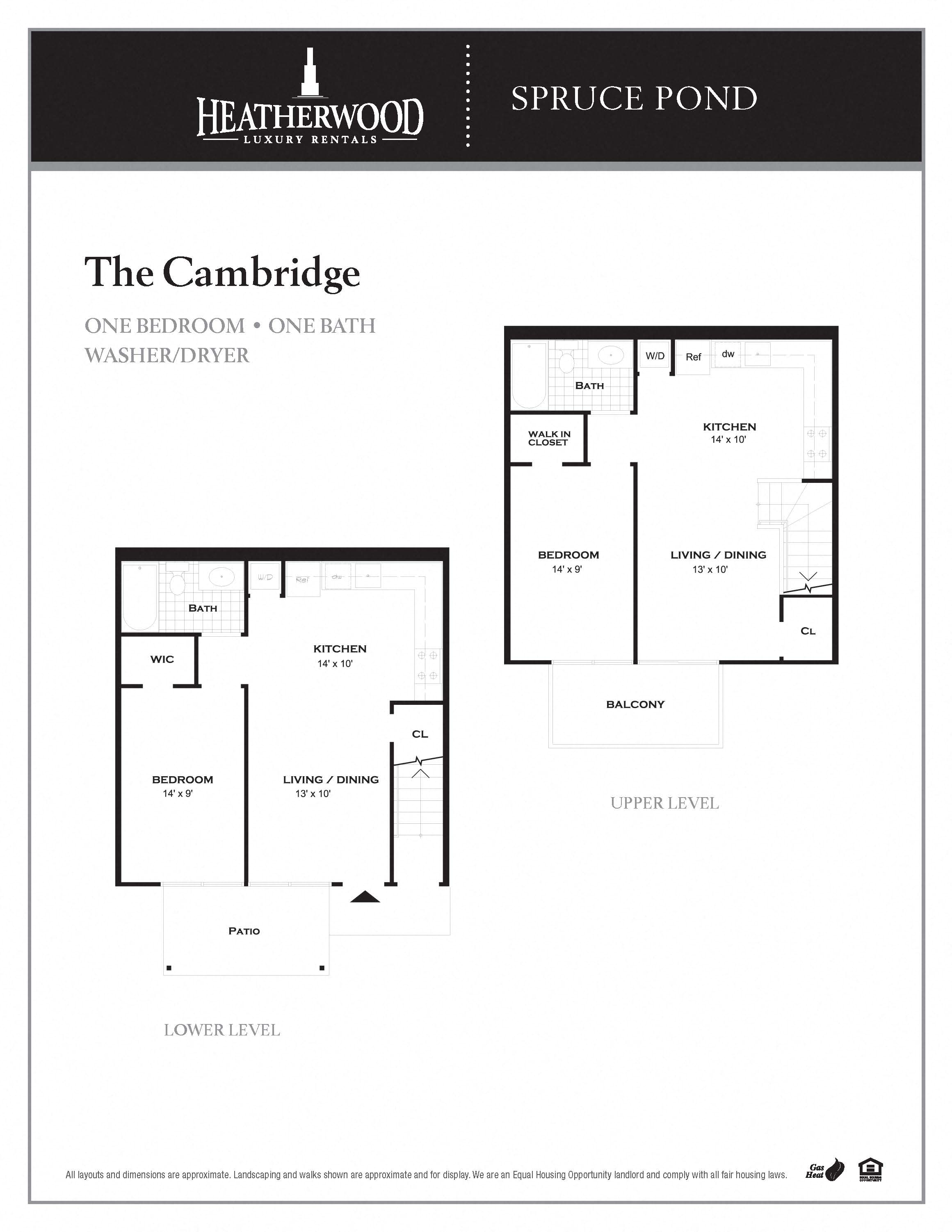 Upgraded 1 Bedroom Floorplan
