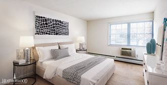 Bedroom With Expansive Windows  at Spruce Pond, Holbrook, NY, 11741