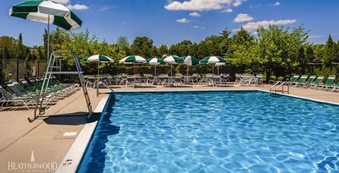 outdoor pool at Spruce Pond, Holbrook, NY