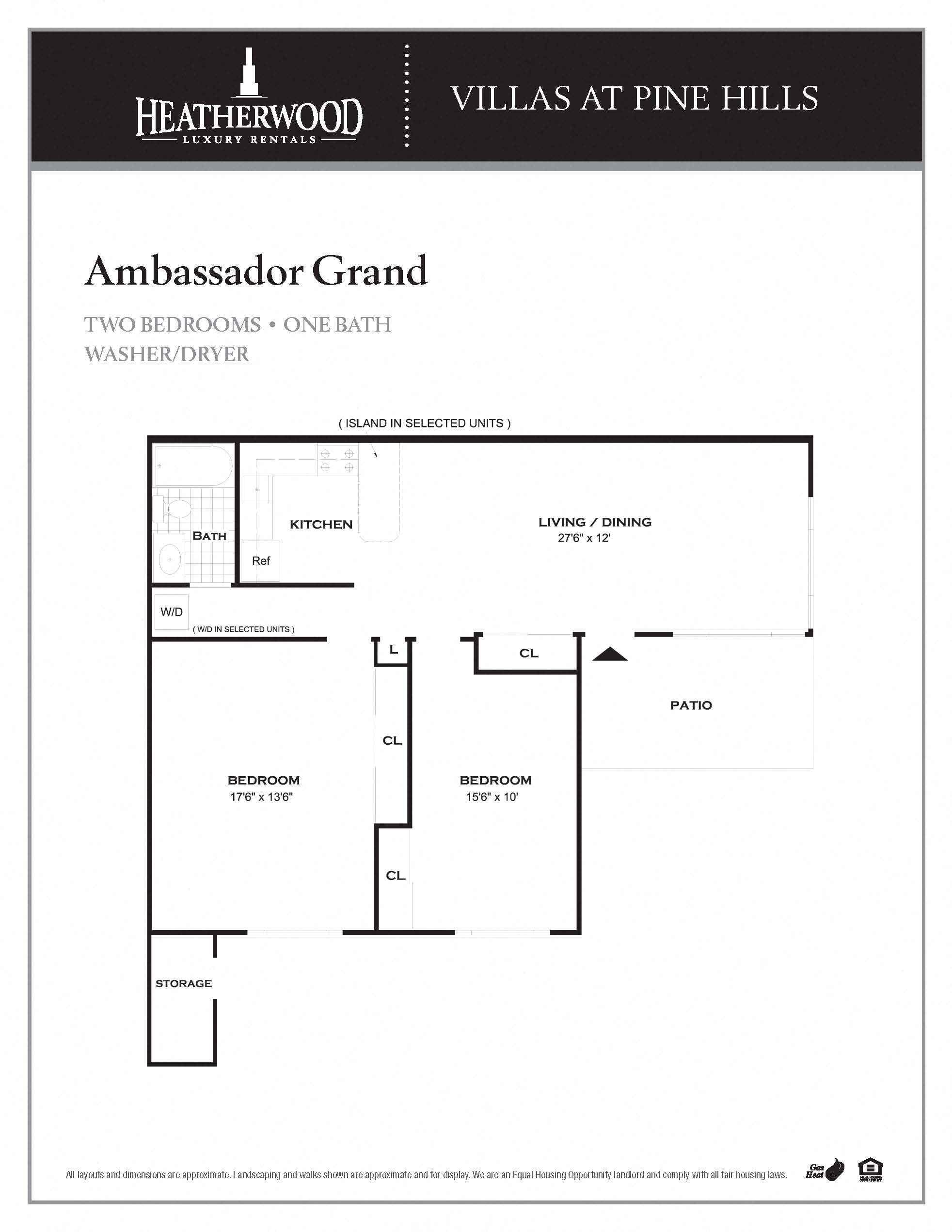 The Ambassador Grand Floorplan at Villas at Pine Hills, Manorville, New York