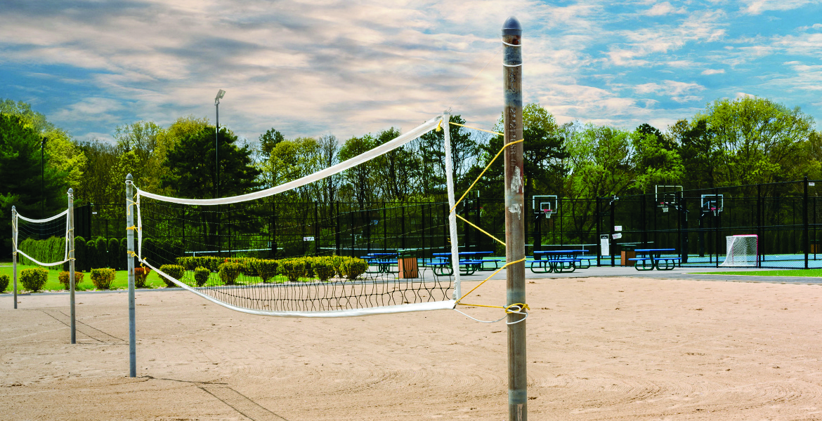 beach volleyball set at Villas at Pine Hills, Manorville