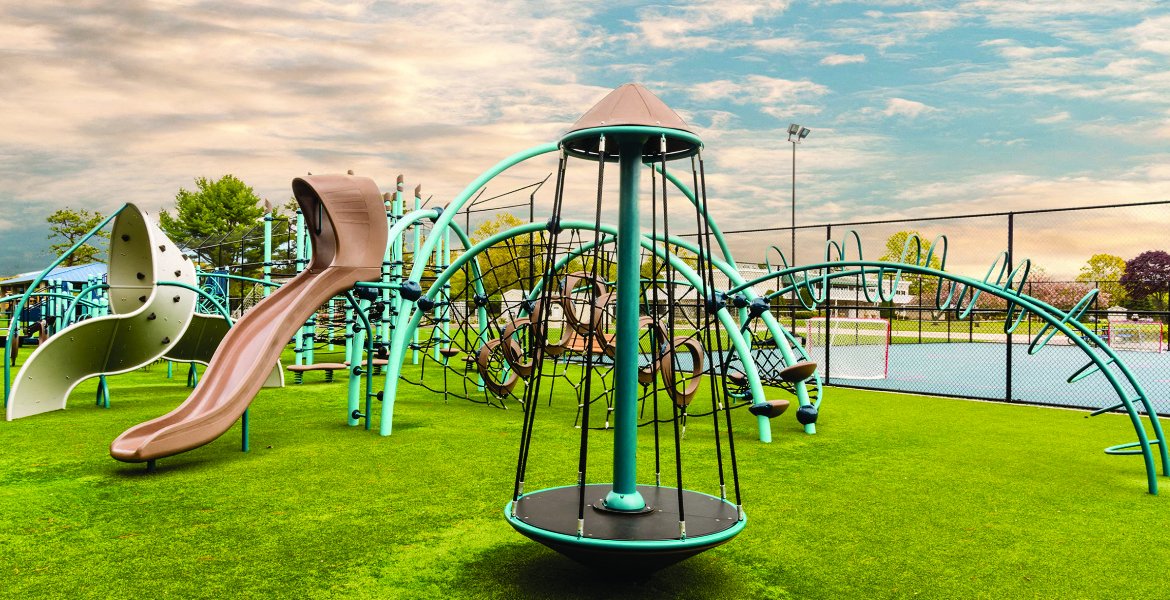 children's playground at Villas at Pine Hills, Manorville, NY, 11949