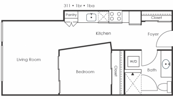 One Bedroom | One Bathroom