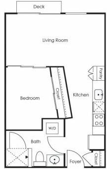 One Bedroom | One Bathroom
