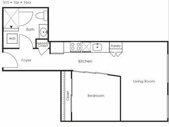 One Bedroom | One Bathroom