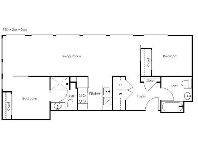 Two Bedroom | Two Bathroom