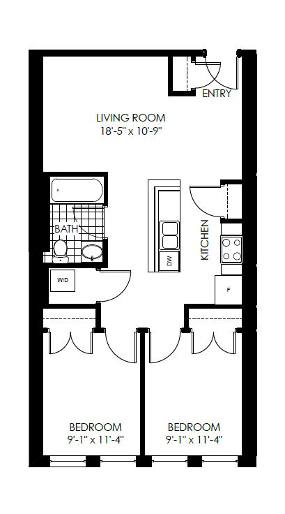 Three Bedroom Two Bathroom