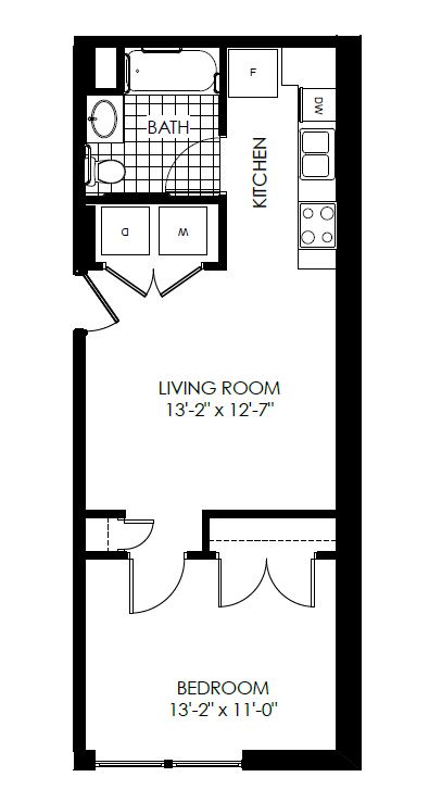 One Bedroom One Bathroom