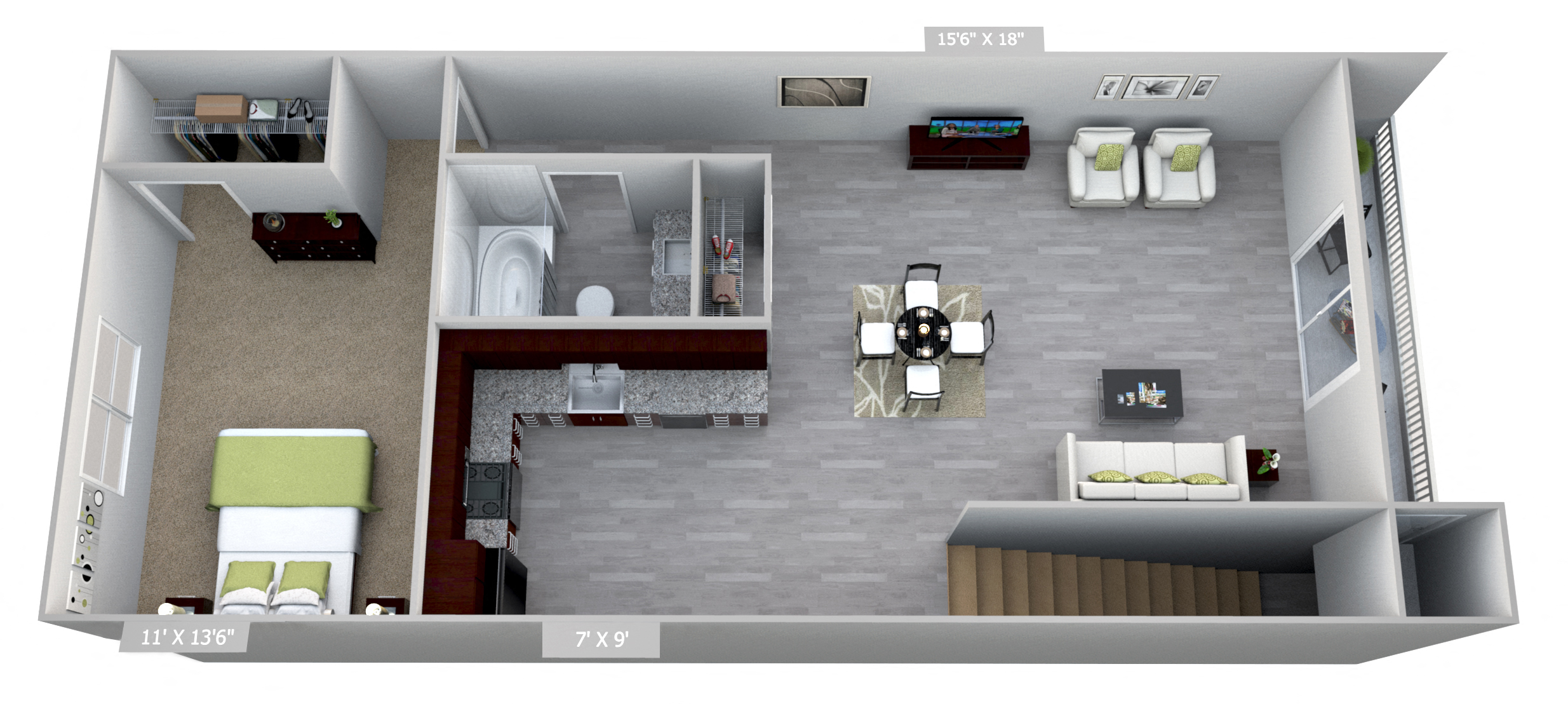 Columbia Gardens 1 Bedroom