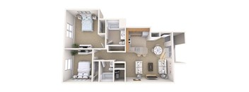 Columbia Woods 2 Bedroom