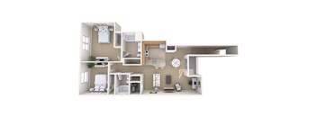 Columbia Woods 2 Bedroom (Second Floor)