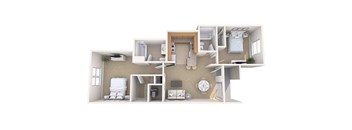 Columbia Woods 2 Bedroom Split