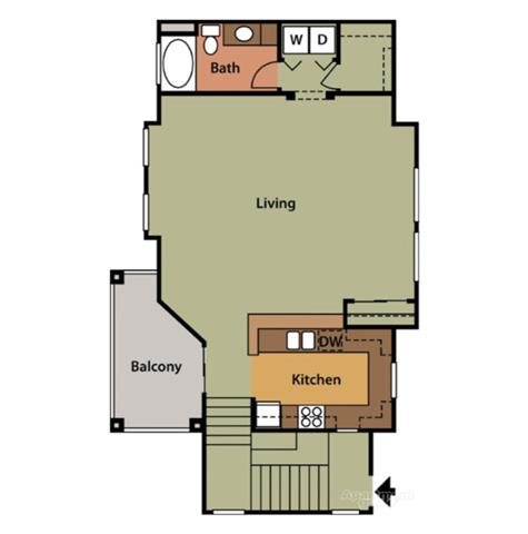 Studio Loft Floor Plan 1