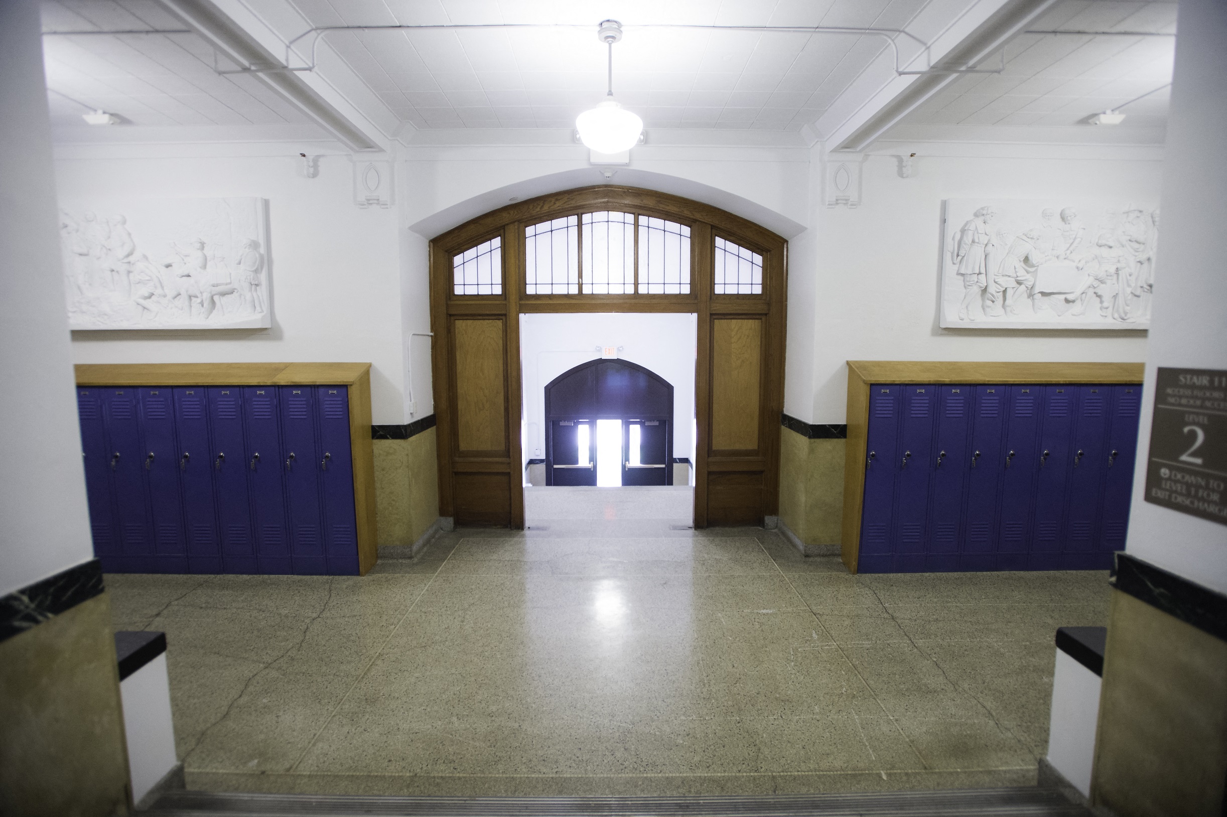 Hallway with Archway & Lockers