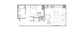 A3 Floor Plan at 2020 Lawrence, Colorado, 80205