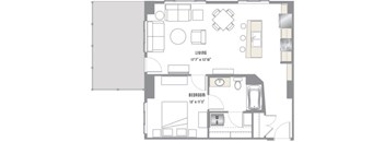 A4 Floor Plan at 2020 Lawrence, DENVER