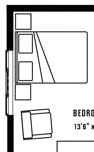 B2 Floor Plan B2 Floor Plan at 2020 Lawrence, DENVER, CO, 80205