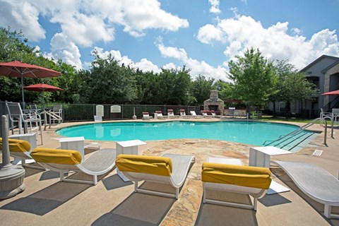 lounge view of the pool