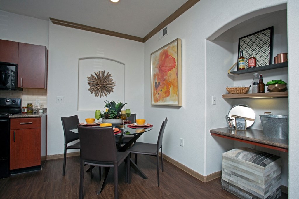 Dinning room scene in our apartment