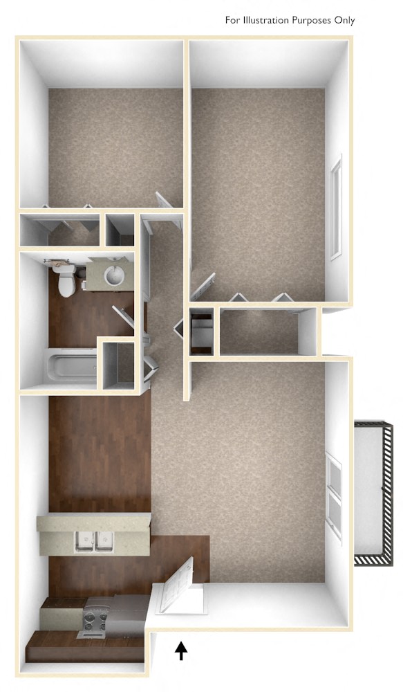 2 Bed Terrace Garden Reno