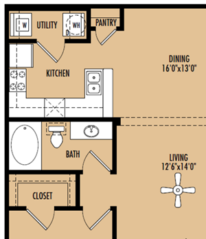 A4 1br/1ba