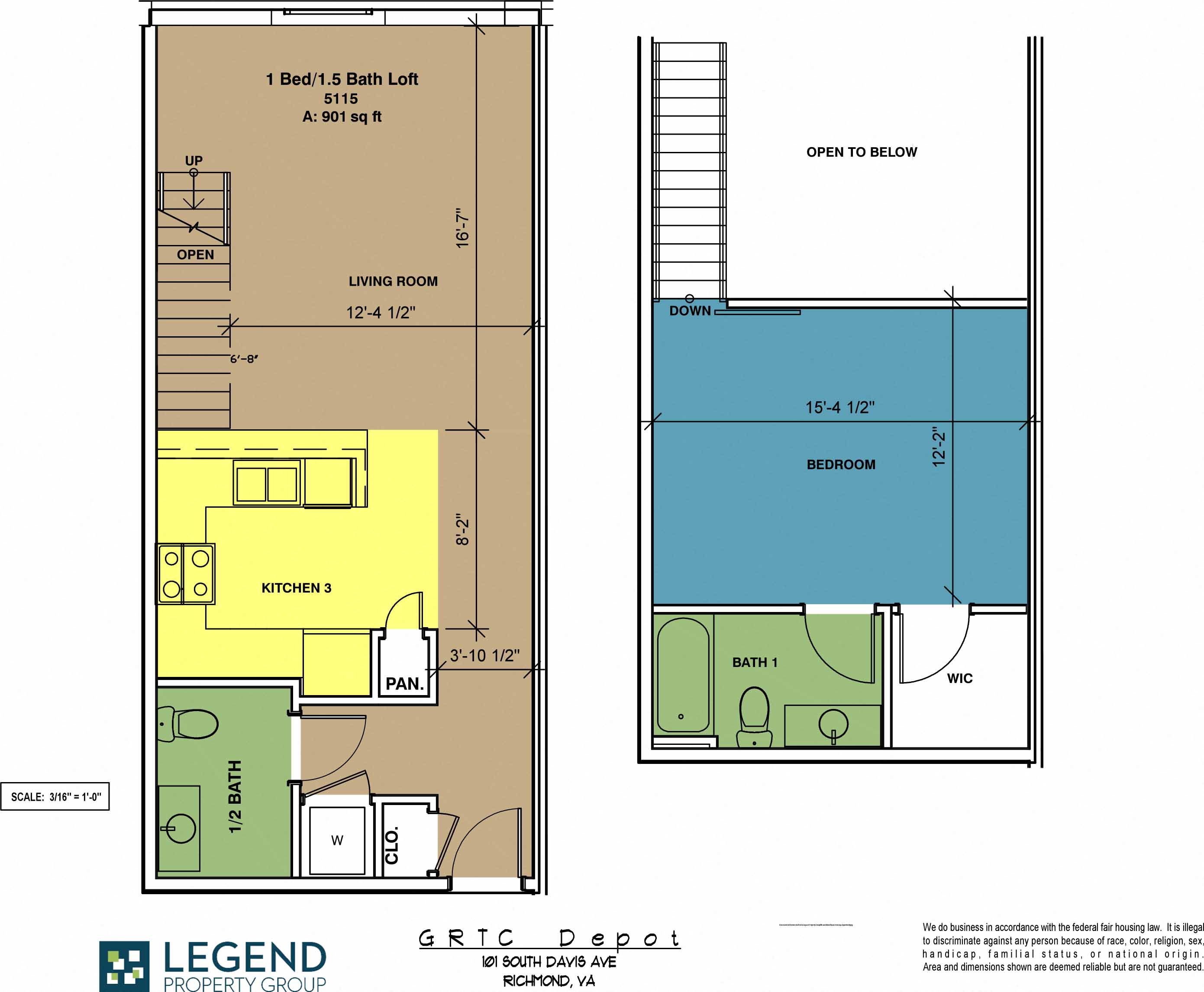 Floorplan Cary Street Station